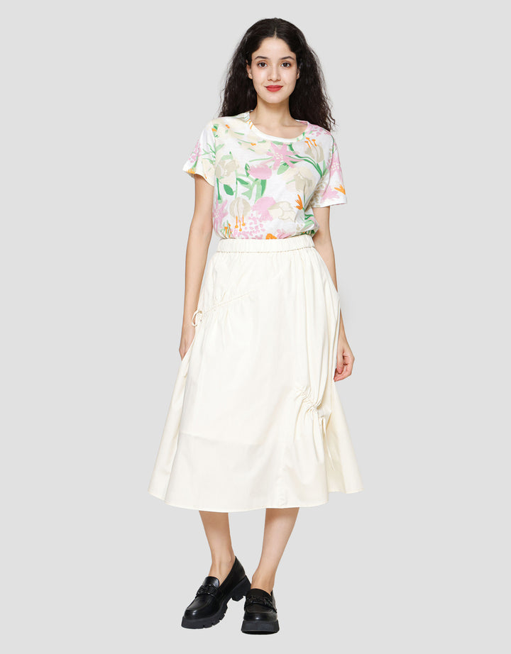 Connexion Drawstring Rok Midi Wanita