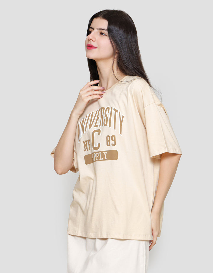 Nevada Comb University Kaos Oversize Wanita