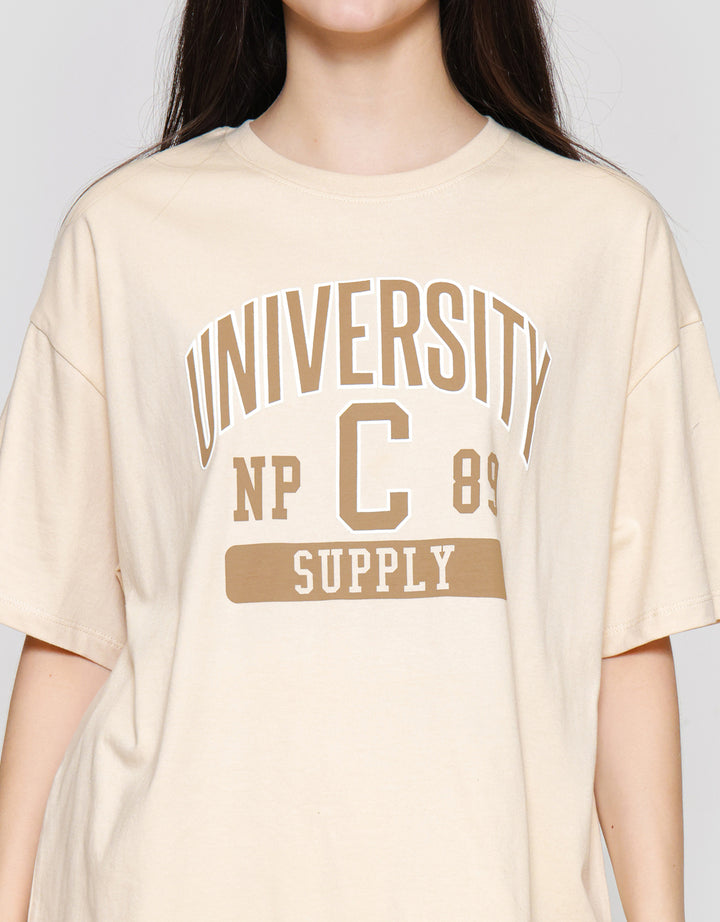 Nevada Comb University Kaos Oversize Wanita
