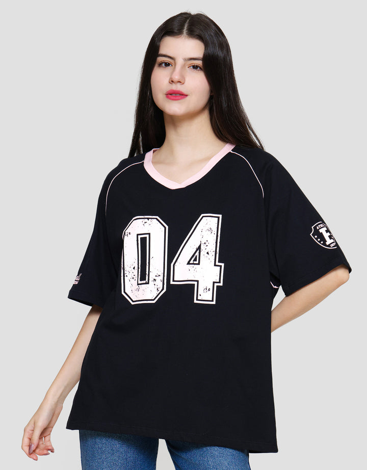 Nevada Comb Jersey Football Kaos Oversize Wanita