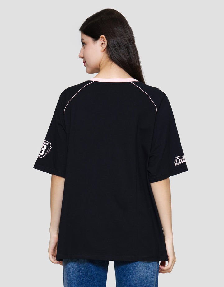 Nevada Comb Jersey Football Kaos Oversize Wanita