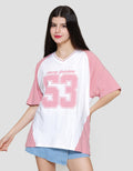 Nevada Comb Jersey Stay Golden Kaos Oversize Wanita