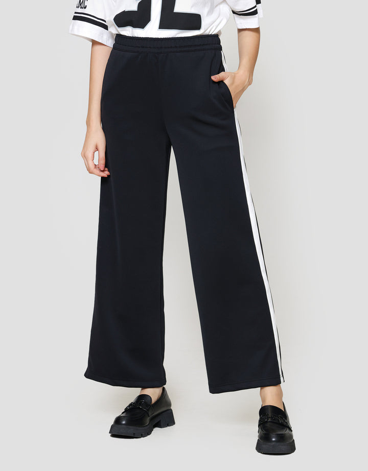 Nevada Scuba Wide Leg W/ Piping Celana Panjang Wanita