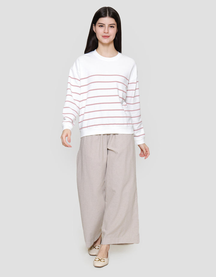 Nevada Reg French Stripe Sweater Wanita