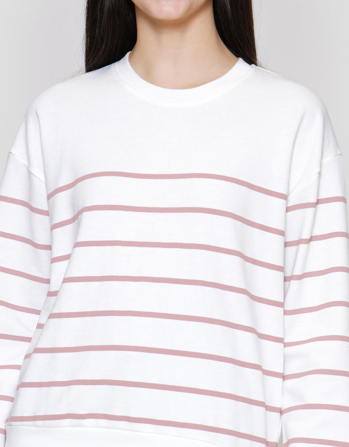 Nevada Reg French Stripe Sweater Wanita
