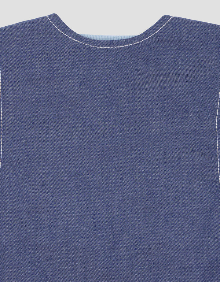 Little M Denim Look Bear Icon Set Overall Anak Perempuan