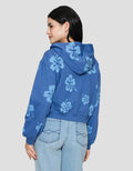 Disney Baby Terry Boxy Full Print Hibiscus - Stitch Jaket Wanita