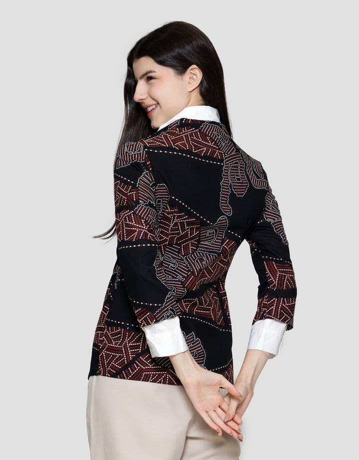 Arjuna Weda Batik Gelaran Titik Sewu Blouse Wanita