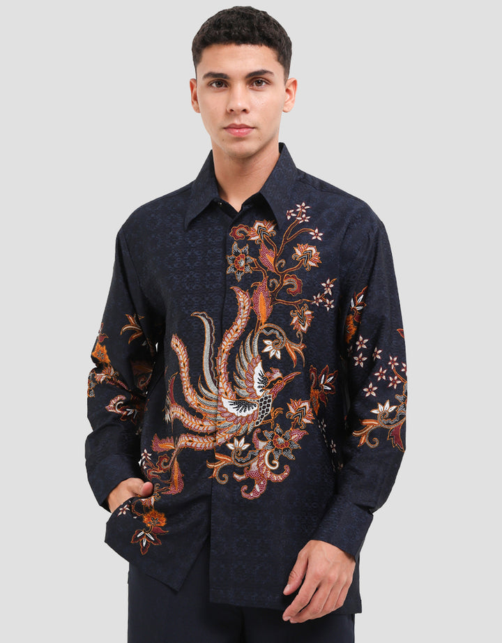 Arjuna Weda Manuk Mekar Kemeja Batik Pria