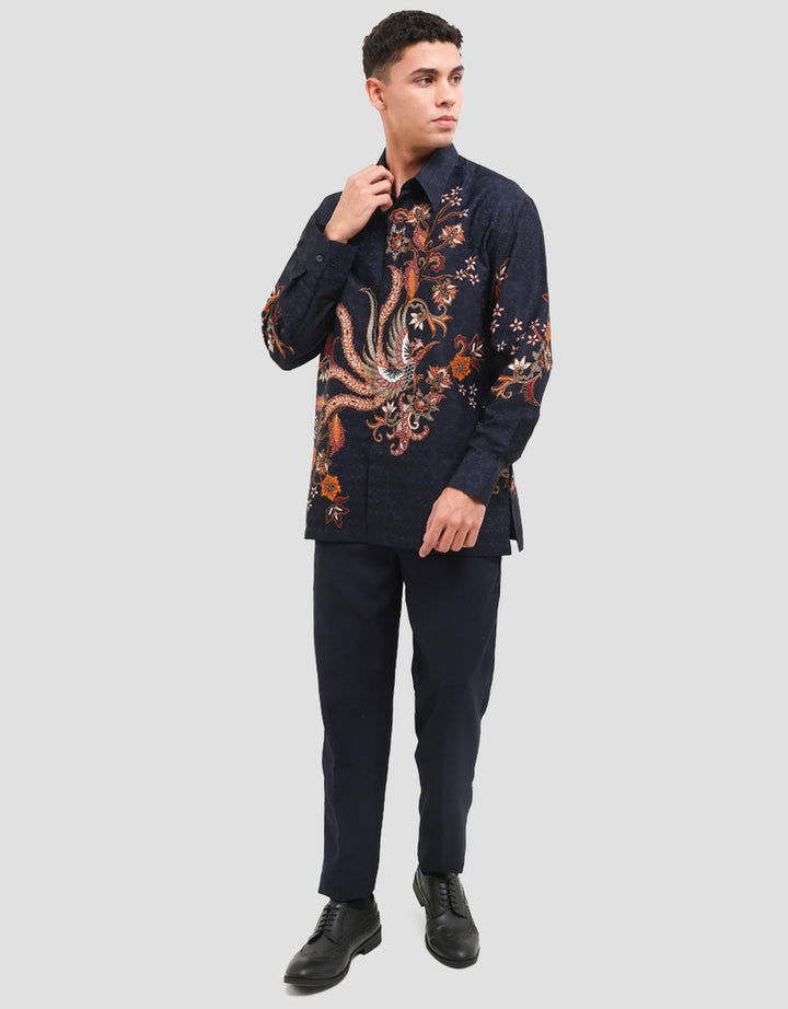 Arjuna Weda Manuk Mekar Kemeja Batik Pria