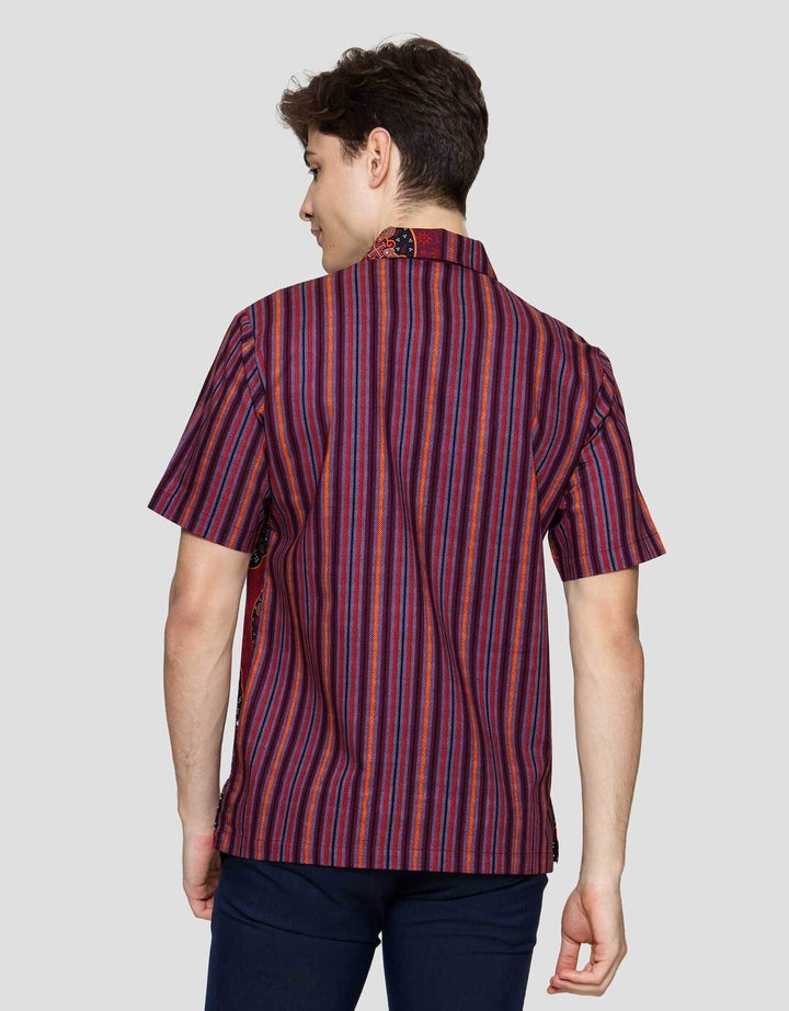 Arjuna Weda Hem Batik Lurik Jlmaprang Pria