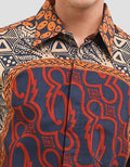 Arjuna Weda Parang Kawung Kemeja Batik Pria
