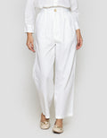 Annisa Soft Twill Buttoned Wide Leg Celana Panjang Wanita