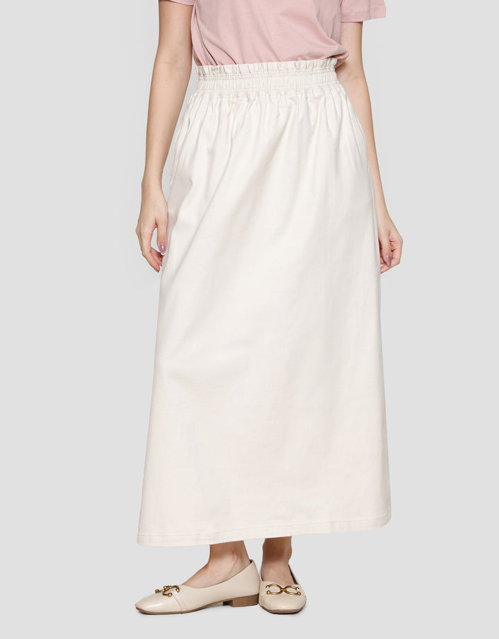 Connexion Solid Twill Rok Panjang Wanita