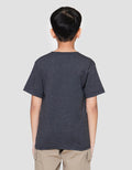 Character Batman Logo Tengah Kaos Anak Laki-laki