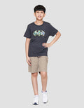 Character Batman Logo Tengah Kaos Anak Laki-laki