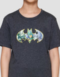 Character Batman Logo Tengah Kaos Anak Laki-laki