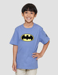 Character Batman Logo Flocking Kaos Anak Laki-laki