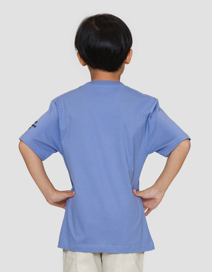 Character Batman Logo Flocking Kaos Anak Laki-laki