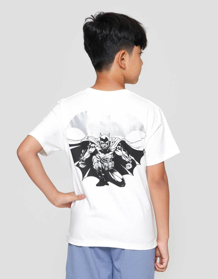 Character Batman Logo Print Kaos Anak Laki-laki