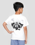 Character Batman Logo Print Kaos Anak Laki-laki
