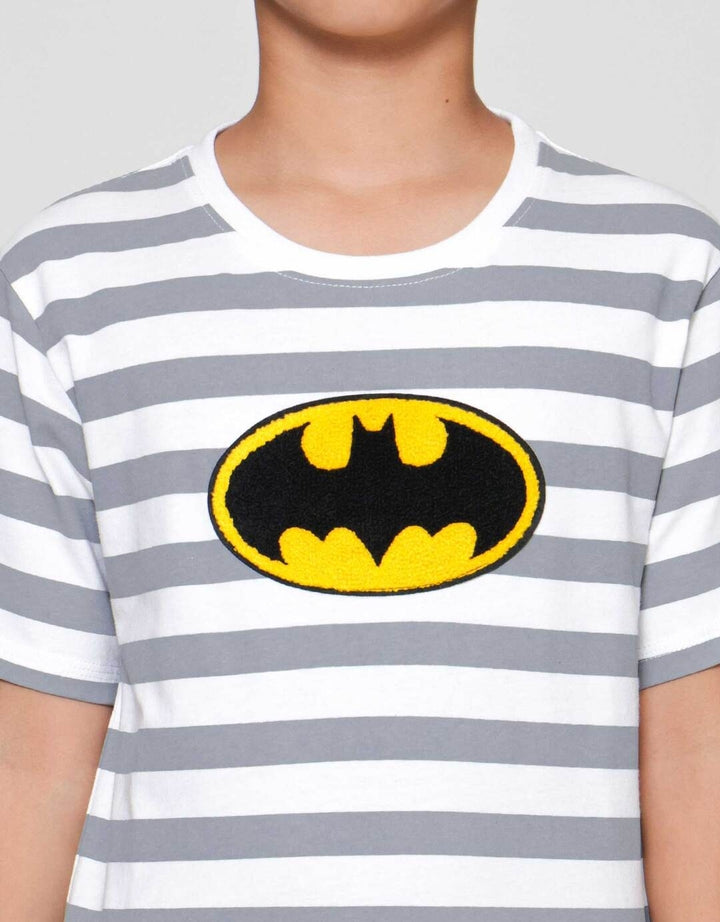 Character Batman Salur Logo Handuk Kaos Anak Laki-laki