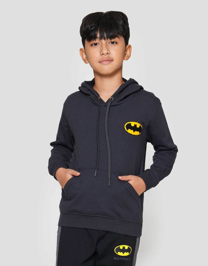 Character Batman Logo Handuk Sweater Anak Laki-laki