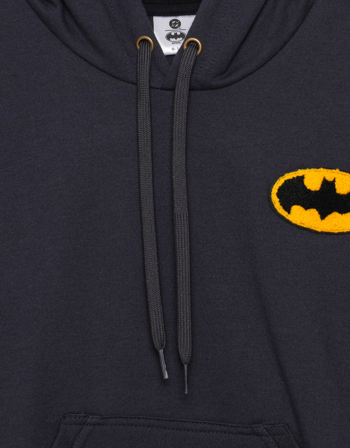 Character Batman Logo Handuk Sweater Anak Laki-laki