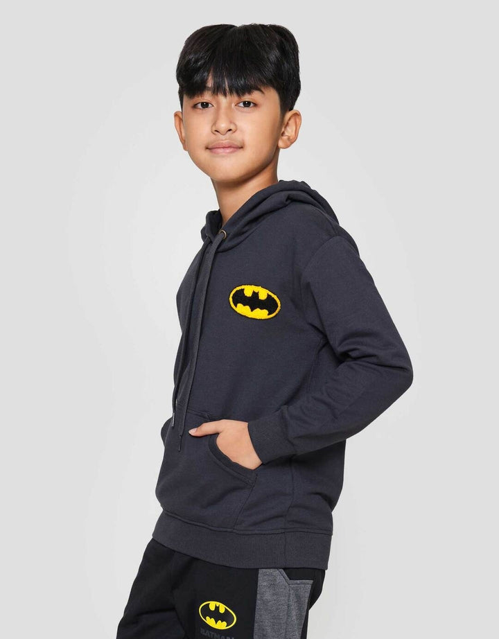 Character Batman Logo Handuk Sweater Anak Laki-laki