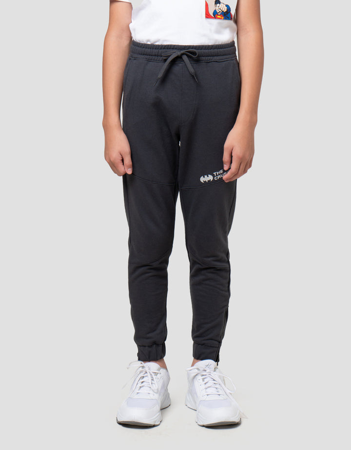 Character Batman Logo Cut Sewn Jogger Anak Laki-laki