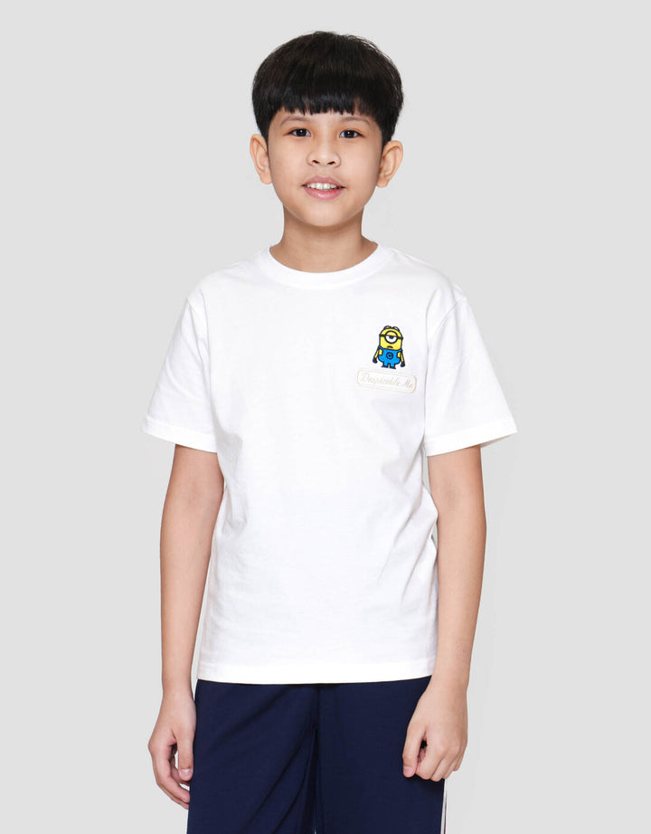 Character Minions Logo Bordir Kaos Anak Laki-laki