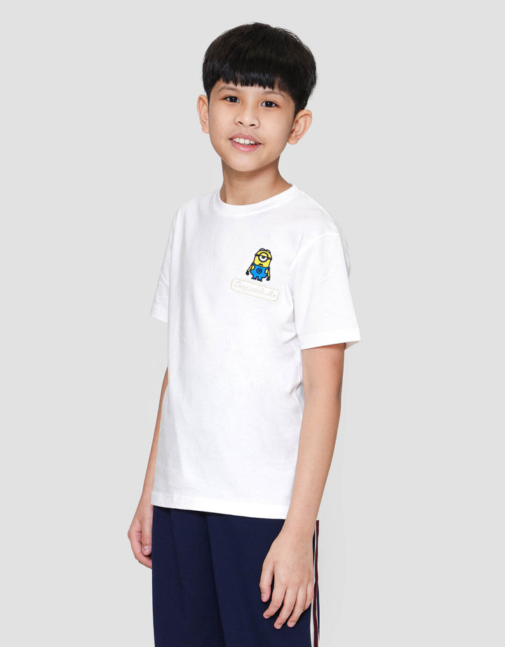 Character Minions Logo Bordir Kaos Anak Laki-laki