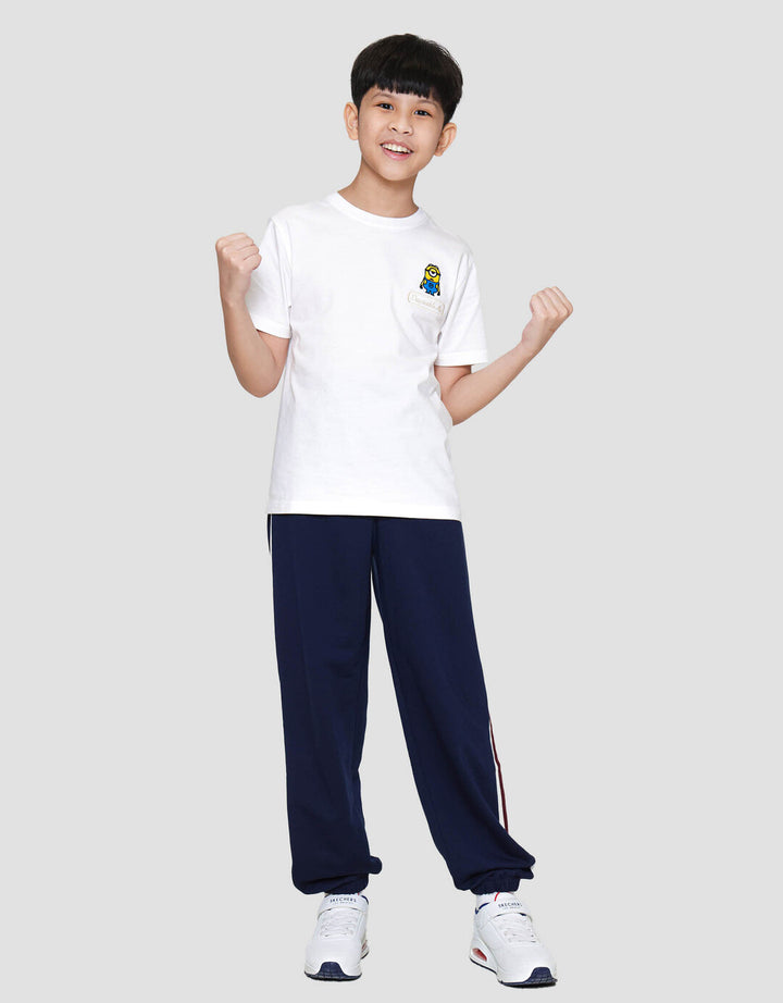 Character Minions Logo Bordir Kaos Anak Laki-laki