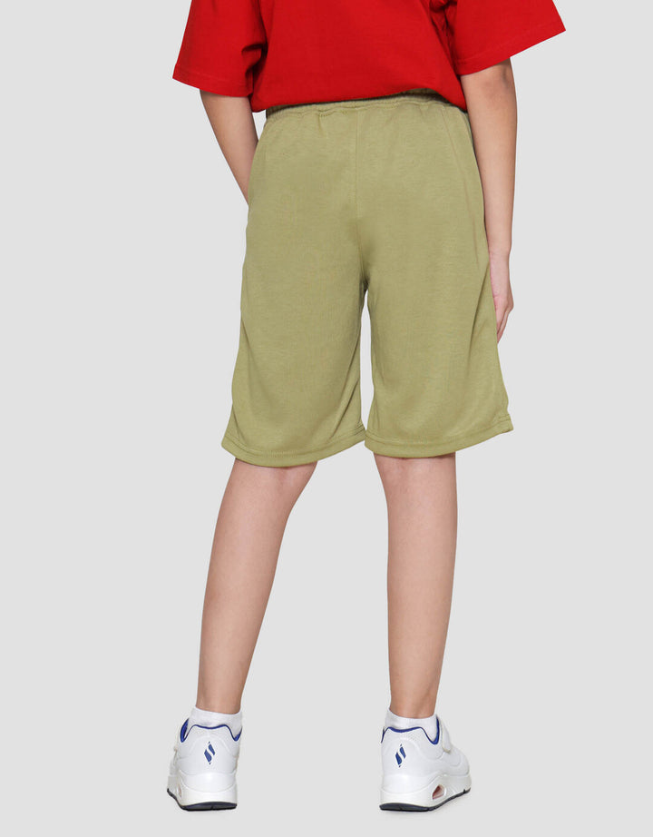 Character Knit Minions Logo Print Hd Celana Pendek Anak Laki-laki