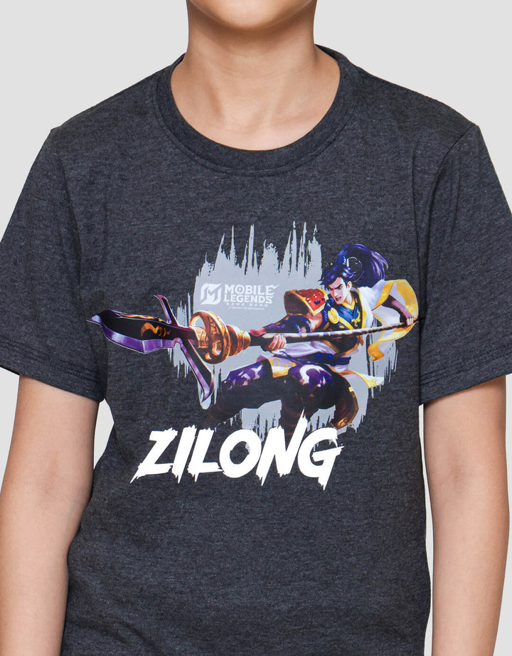 Character Mlbb Zilong Attack Kaos Anak Laki-laki