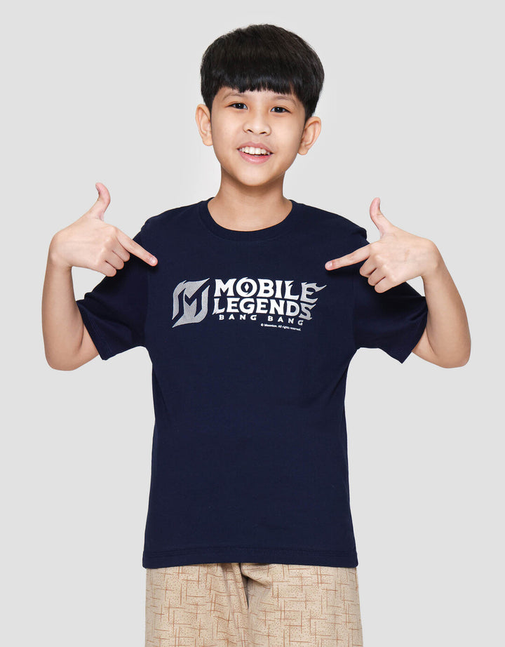 Character Mlbb Logo Emboss Hd Silver Kaos Anak Laki-laki