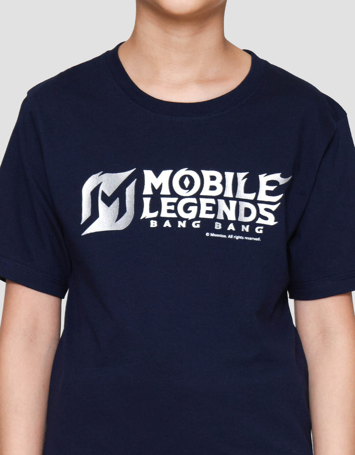 Character Mlbb Logo Emboss Hd Silver Kaos Anak Laki-laki