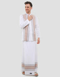 Intresse Rustling Leaf Baju Koko Lengan Panjang Pria