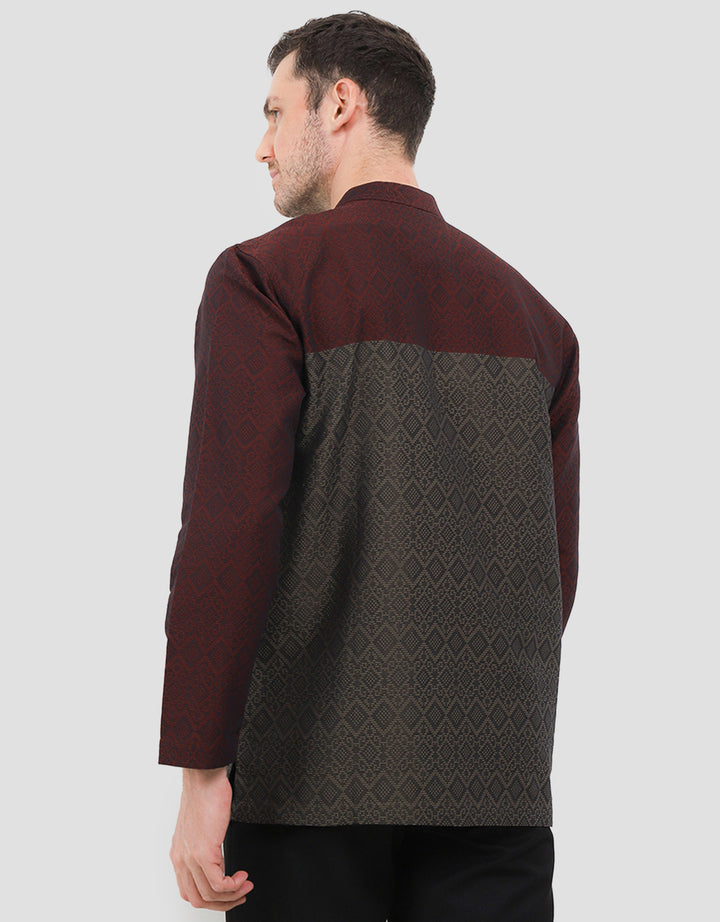 Intresse Stormy Night Baju Koko Lengan Panjang Pria