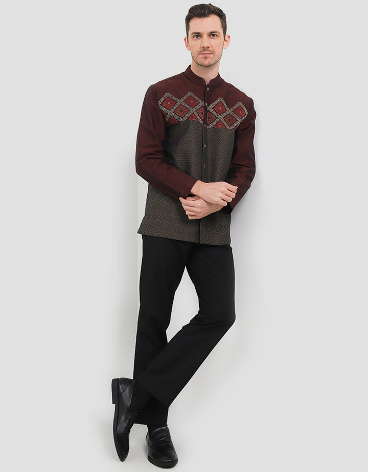 Intresse Stormy Night Baju Koko Lengan Panjang Pria