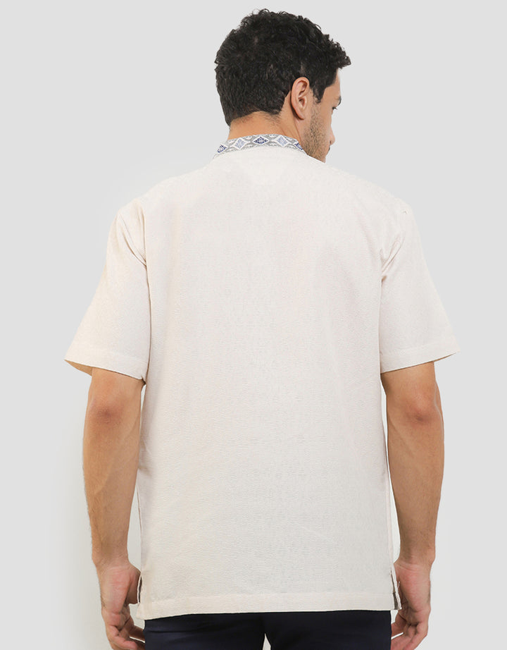 Intresse Pastel Puncia Baju Koko Lengan Pendek Pria