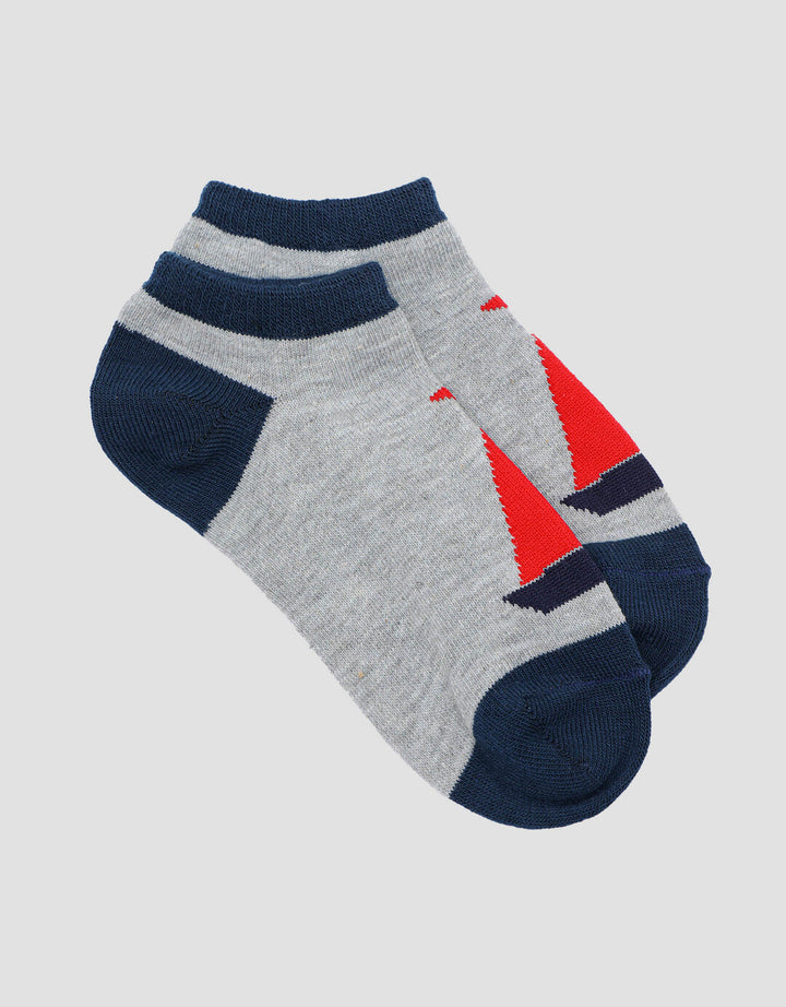 Little M Print Kapal Kaos Anak Laki-laki