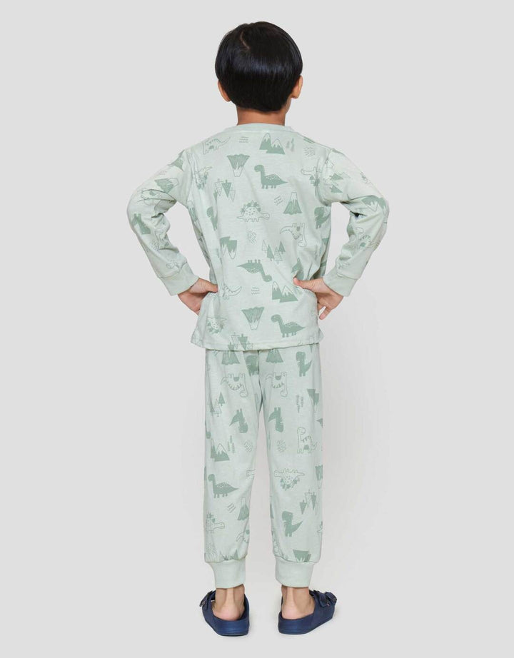 Little M Dino Setelan Anak Laki-laki