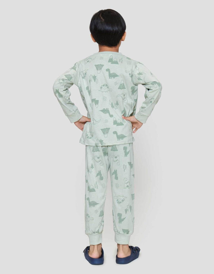 Little M Dino Setelan Anak Laki-laki