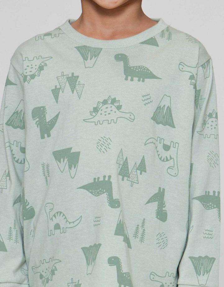 Little M Dino Setelan Anak Laki-laki