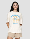 Nevada Deer Sunshine Kaos Oversize Wanita