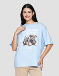 Nevada Bear Lost But Found Kaos Oversize Wanita