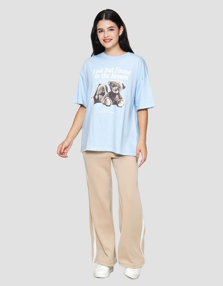 Nevada Bear Lost But Found Kaos Oversize Wanita