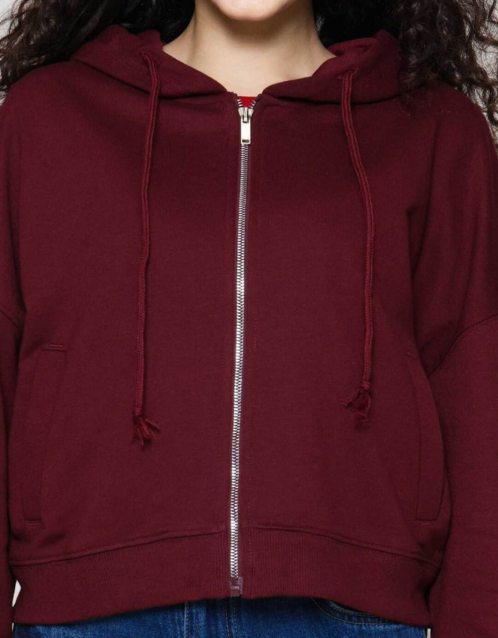 Nevada Solid Boxy French Terry Jaket Wanita