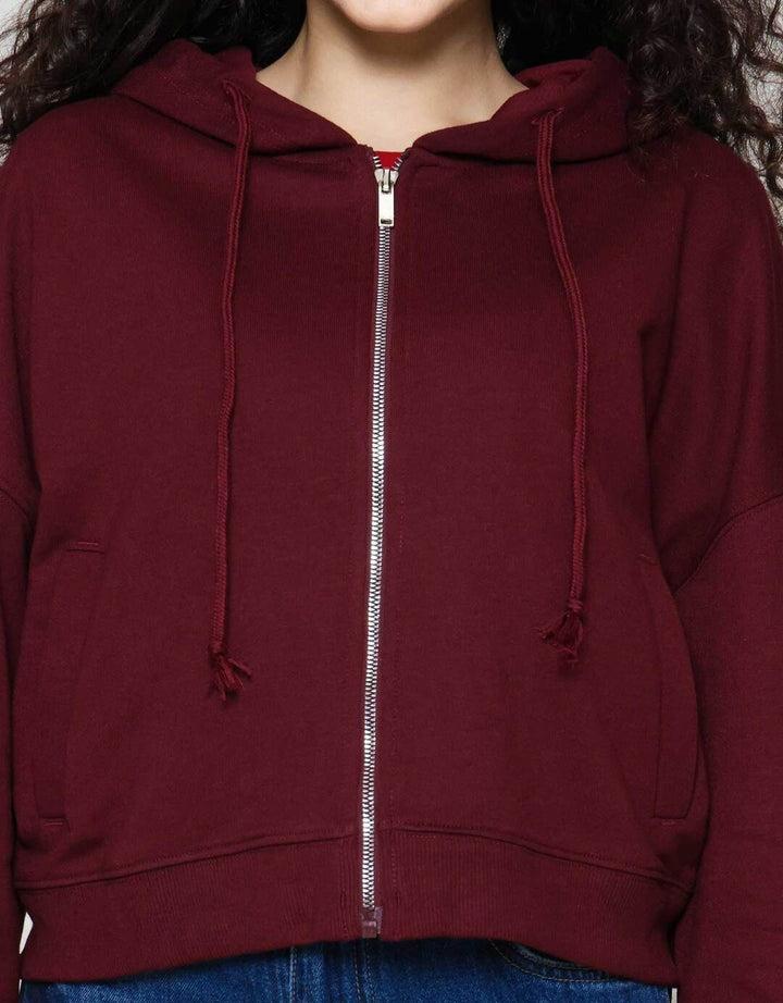 Nevada Solid Boxy French Terry Jaket Wanita